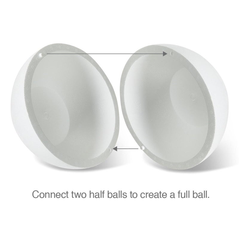 FloraCraft SmoothFoM Hollow Half Ball 3.9 Inch x 7.9 Inch White - Image 5